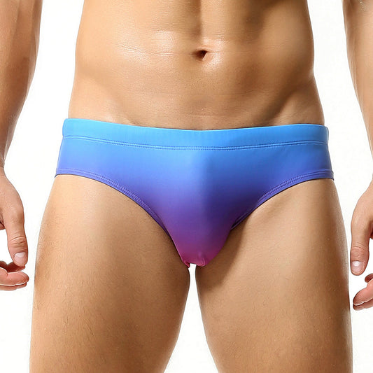 SEOBEAN Men's sexy triangle swim trunks quick-drying competitive hot spring beach surf swimsuit