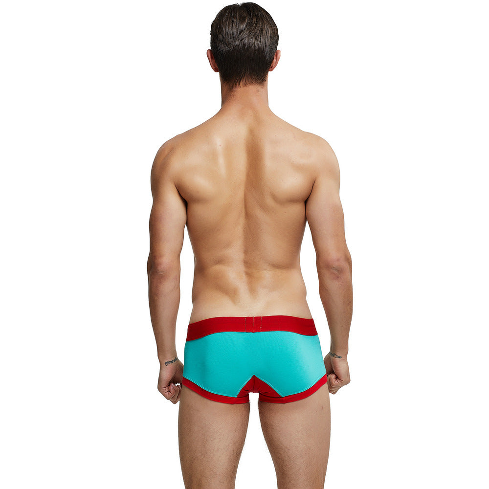 4 pieces SEOBEAN Men's underwear comfortable sweat-wicking boxers men's bump shorts