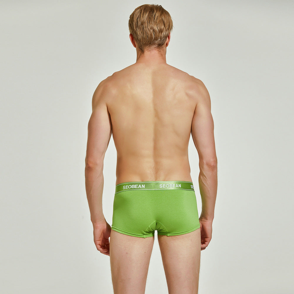 6 pieces SEOBEAN Men's underwear comfortable sweat-wicking boxers men's bump shorts