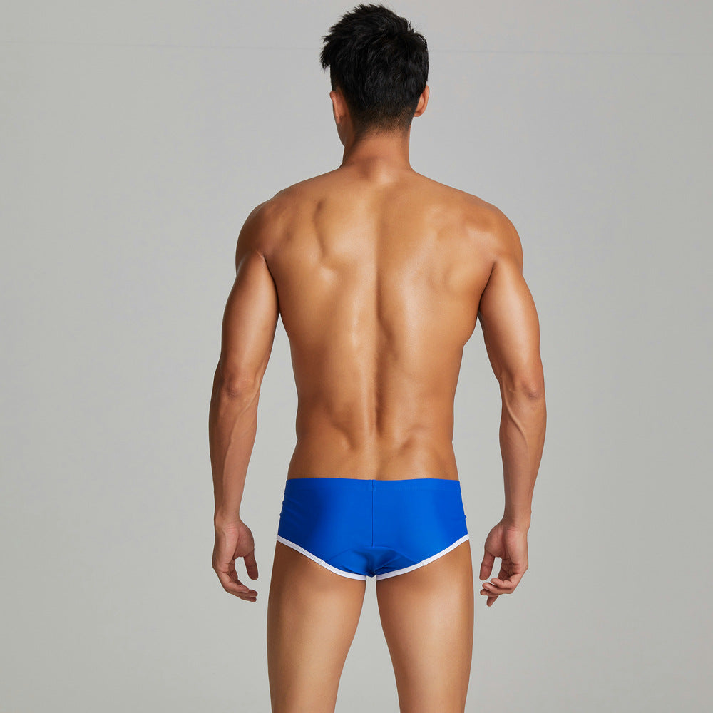 SEOBEAN Men's sexy triangle swim trunks quick-drying competitive hot spring beach surf swimsuit