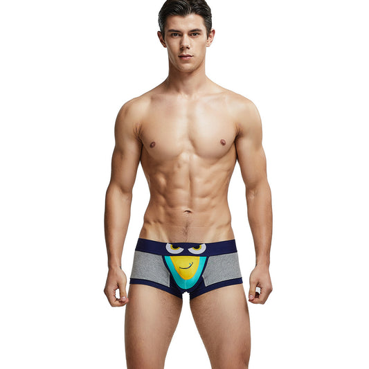 4 pieces SEOBEAN Men's underwear comfortable sweat-wicking boxers men's bump shorts