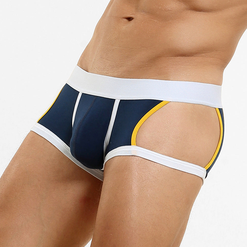 4-Pack SEOBEAN Men's Low Waist Printed Dragon Boxer Briefs U-Shaped Comfortable Lightweight Fashion Innerwear