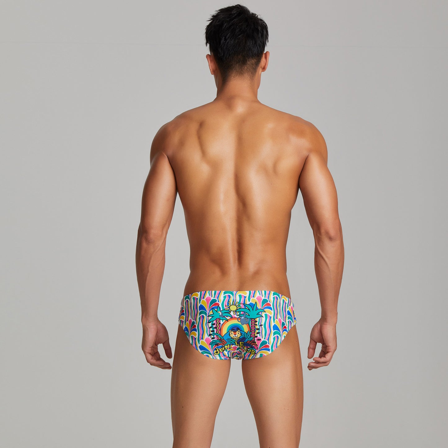 SEOBEAN Men's sexy triangle swim trunks quick-drying competitive hot spring beach surf swimsuit