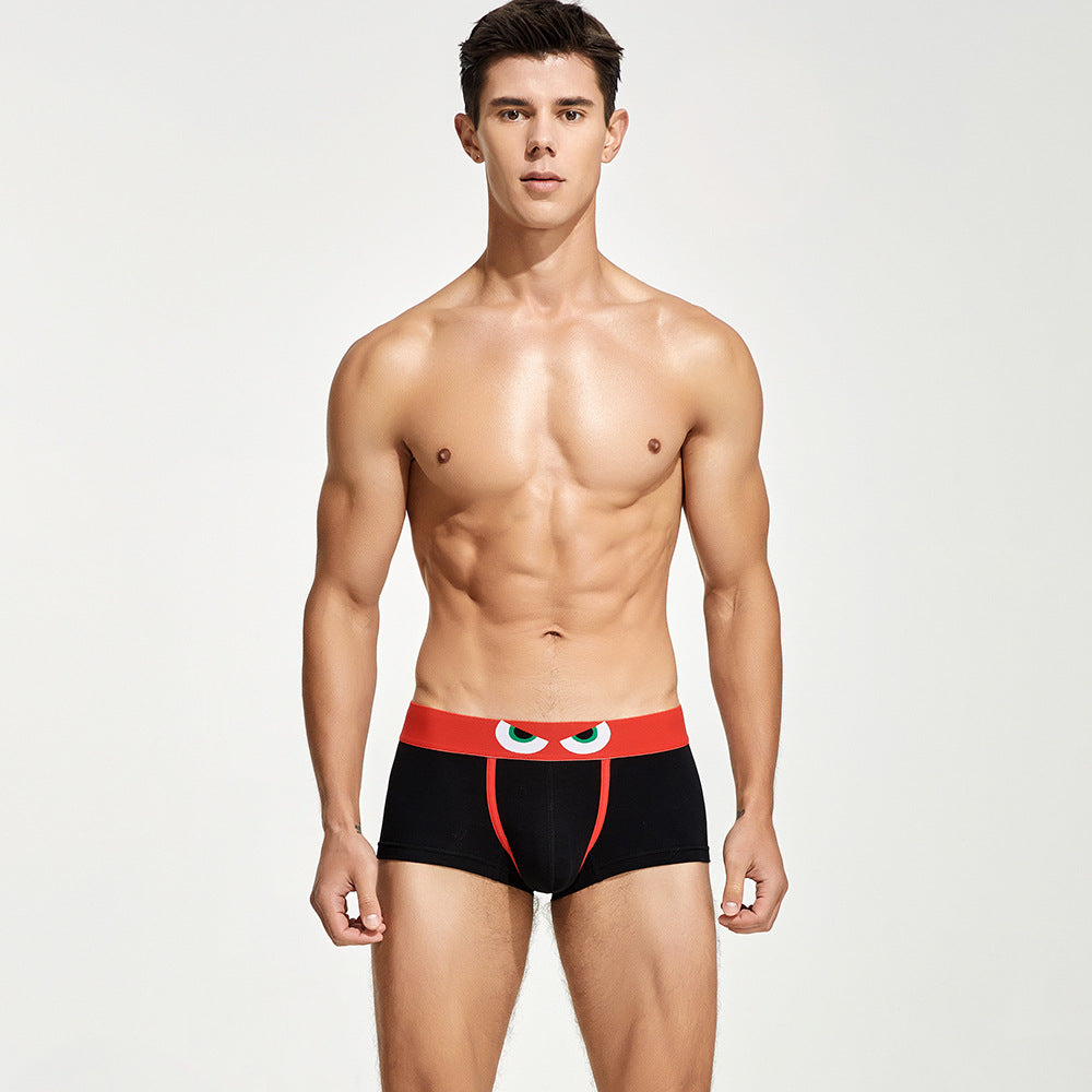 4 pieces SEOBEAN Angry birds Men's underwear comfortable sweat-wicking boxers men's bump shorts