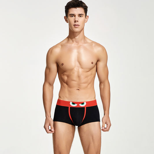 4 pieces SEOBEAN Angry birds Men's underwear comfortable sweat-wicking boxers men's bump shorts