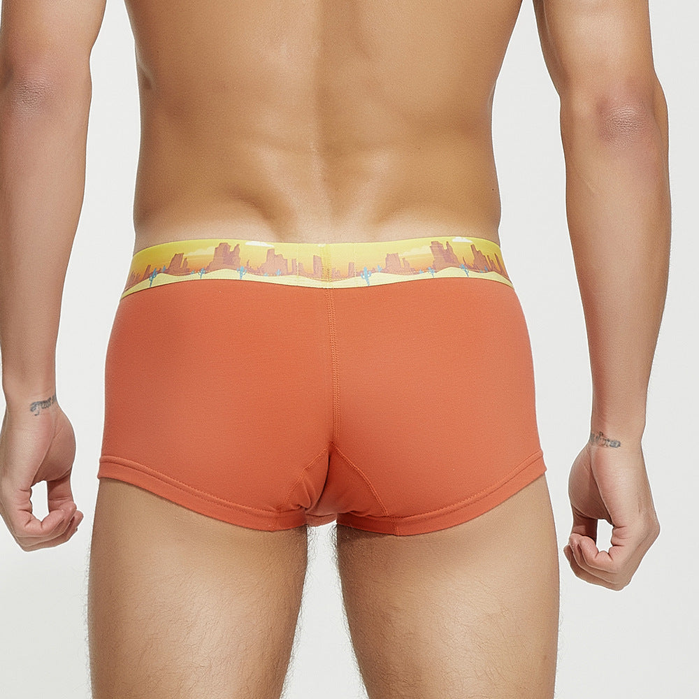 7 pieces SEOBEAN Men's underwear comfortable sweat-wicking boxers men's bump shorts