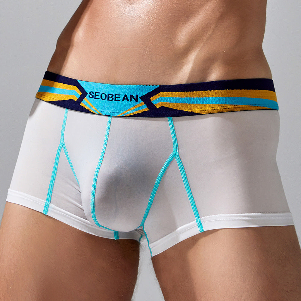 7 pieces SEOBEAN Men's underwear comfortable sweat-wicking boxers men's bump shorts