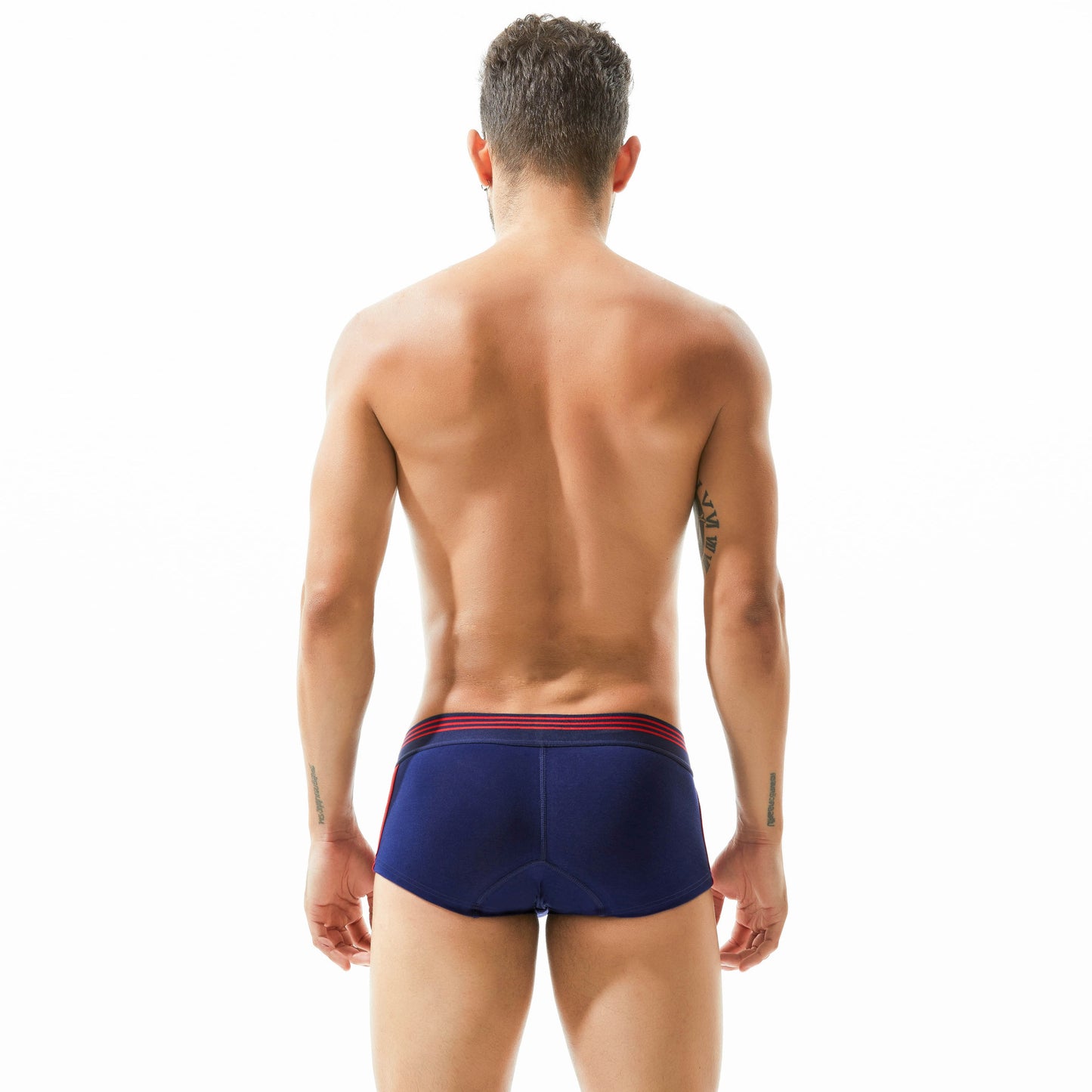 5 pieces SEOBEAN Men's cotton underwear comfortable sweat-wicking boxers men's bump shorts