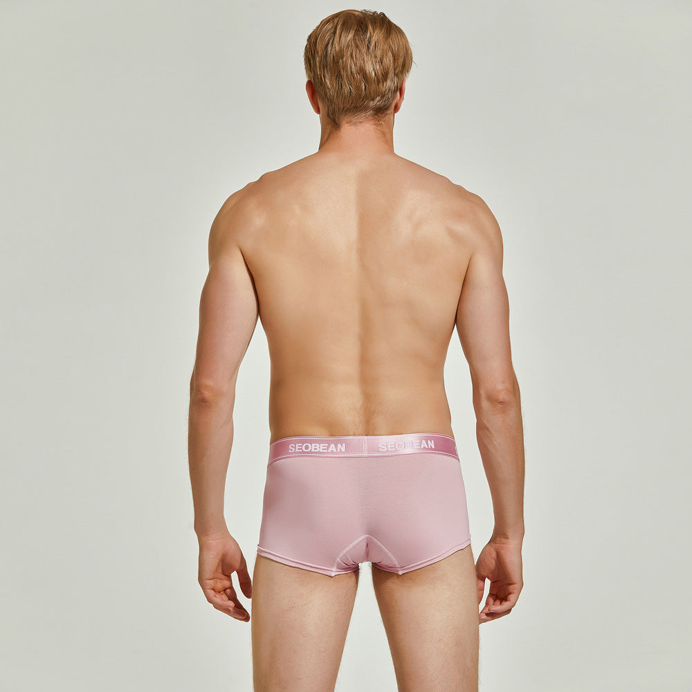 6 pieces SEOBEAN Men's underwear comfortable sweat-wicking boxers men's bump shorts