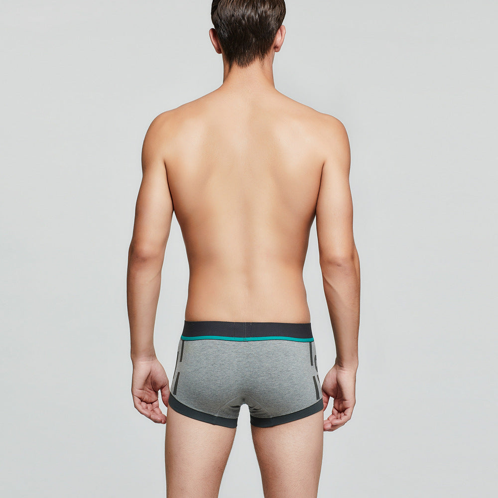 8 pieces SEOBEAN Men's cotton underwear comfortable sweat-wicking boxers men's bump shorts