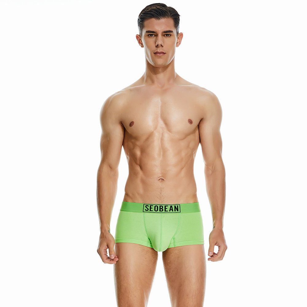 7 pieces SEOBEAN Men's underwear comfortable sweat-wicking boxers men's bump shorts