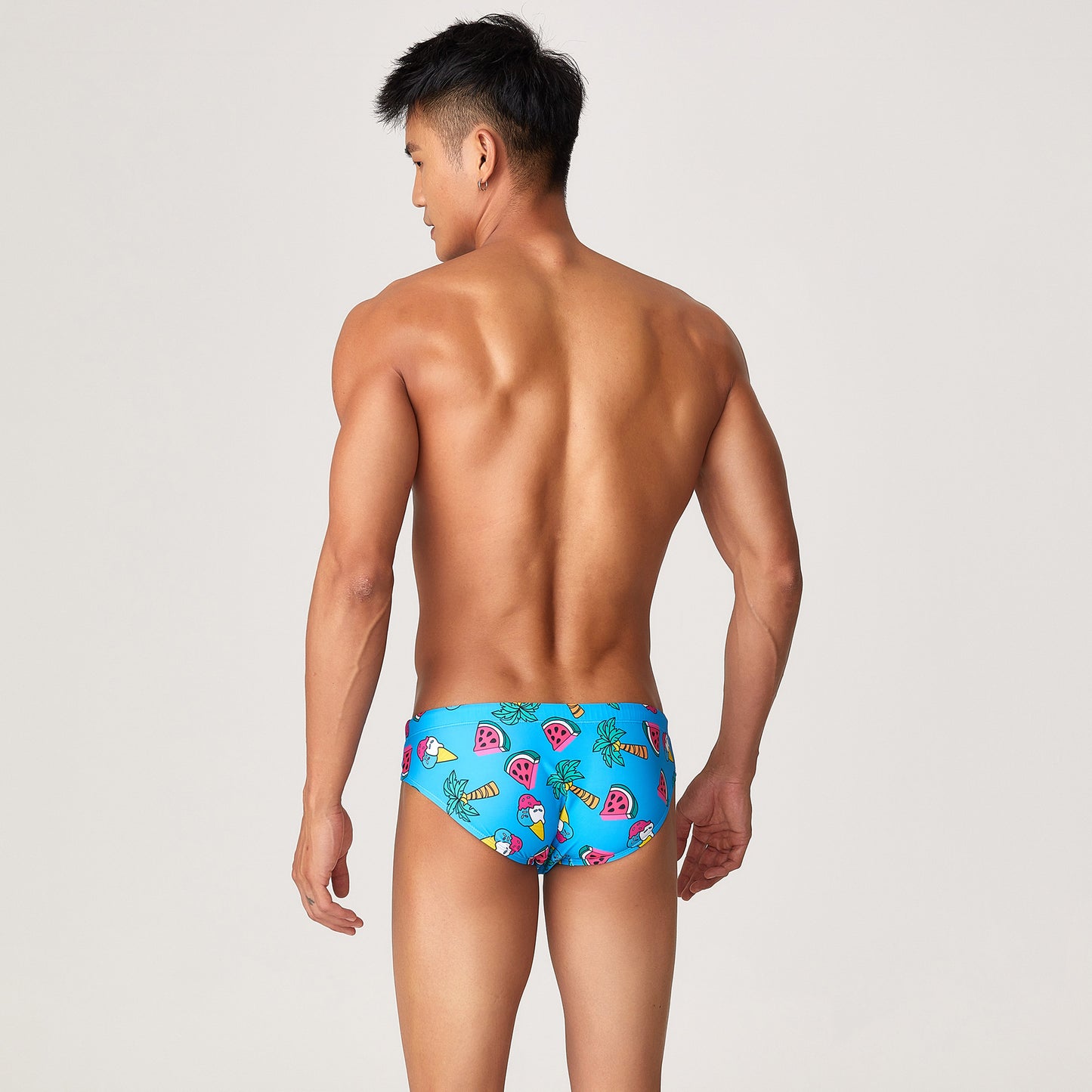 SEOBEAN Men's sexy triangle swim trunks quick-drying competitive hot spring beach surf swimsuit