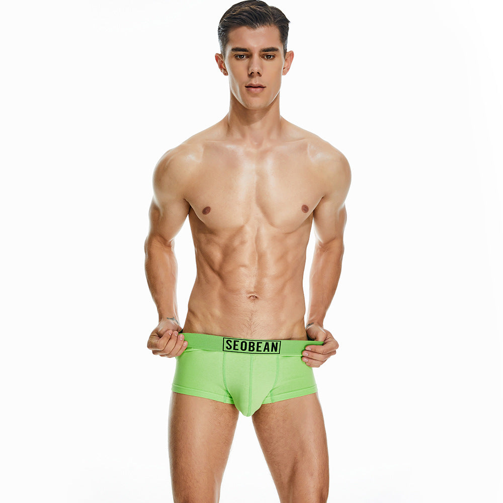 7 pieces SEOBEAN Men's underwear comfortable sweat-wicking boxers men's bump shorts