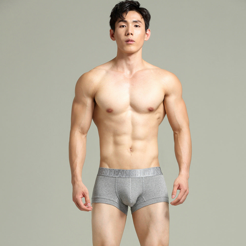 8 pieces SEOBEAN Men's underwear comfortable sweat-wicking boxers men's bump shorts