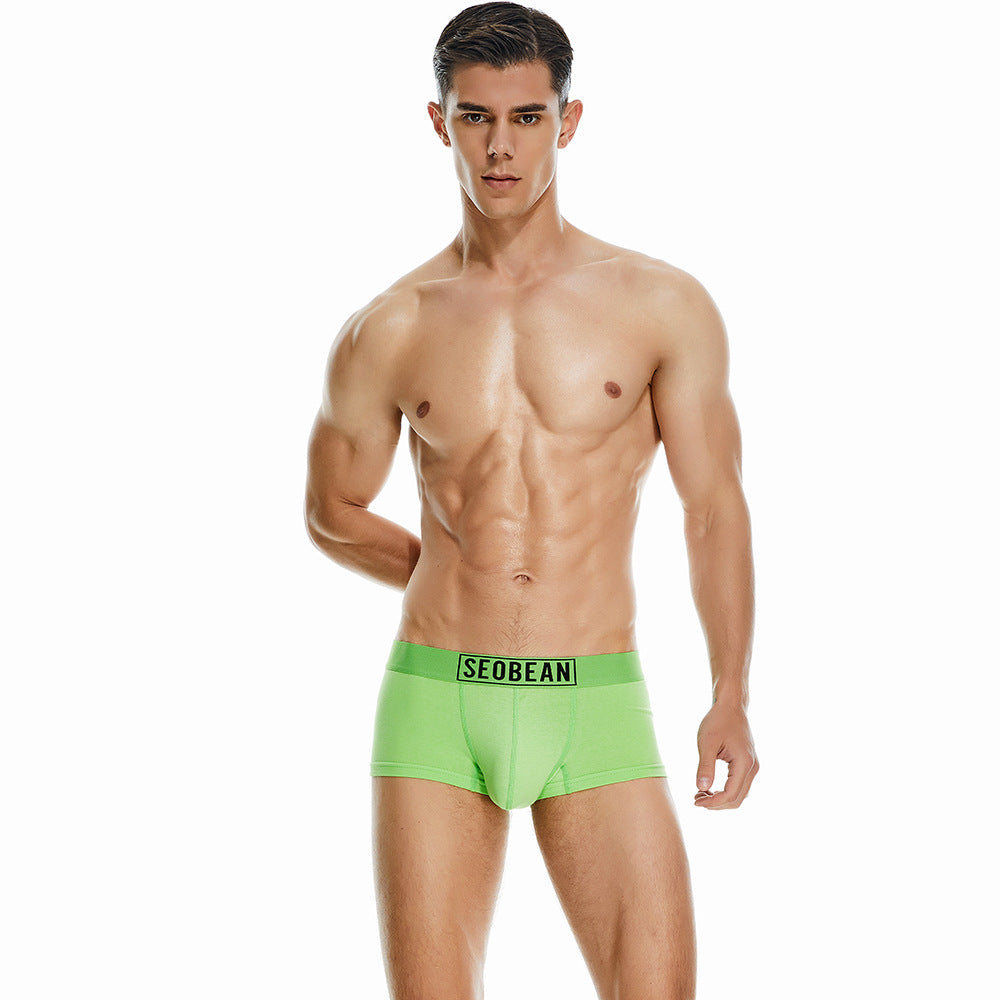 7 pieces SEOBEAN Men's underwear comfortable sweat-wicking boxers men's bump shorts
