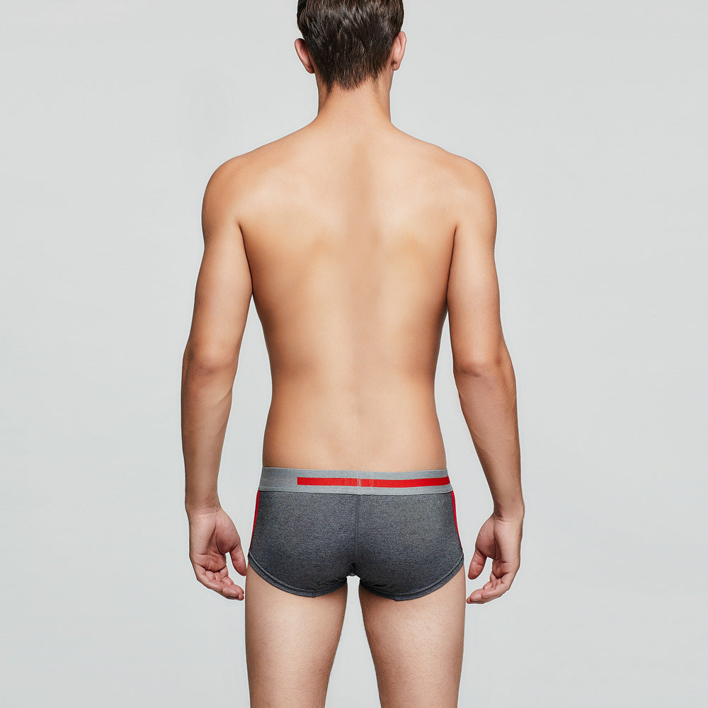 5 pieces SEOBEAN Men's cotton underwear comfortable sweat-wicking boxers men's bump shorts