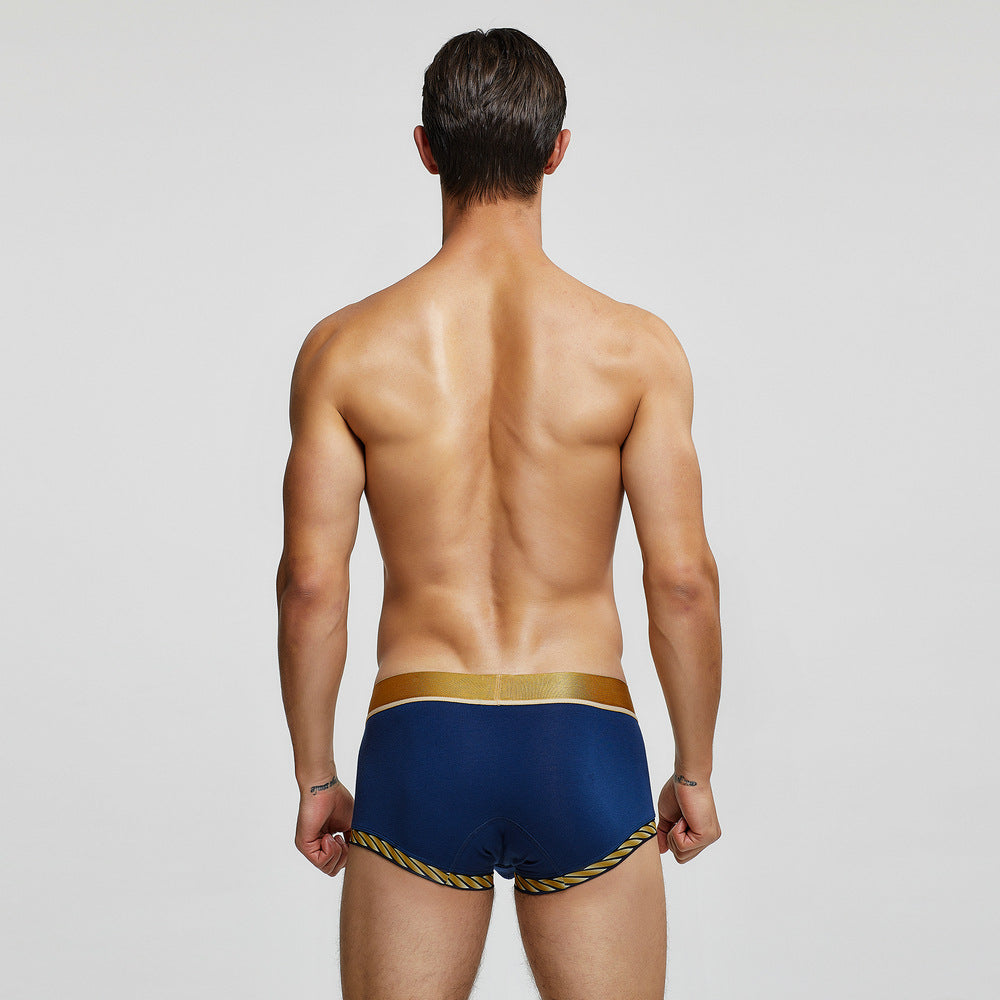 5 pieces SEOBEAN Men's underwear comfortable sweat-wicking boxers men's bump shorts