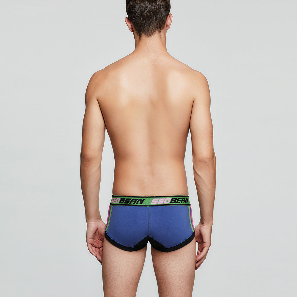 6 pieces SEOBEAN Men's underwear comfortable sweat-wicking boxers men's bump shorts