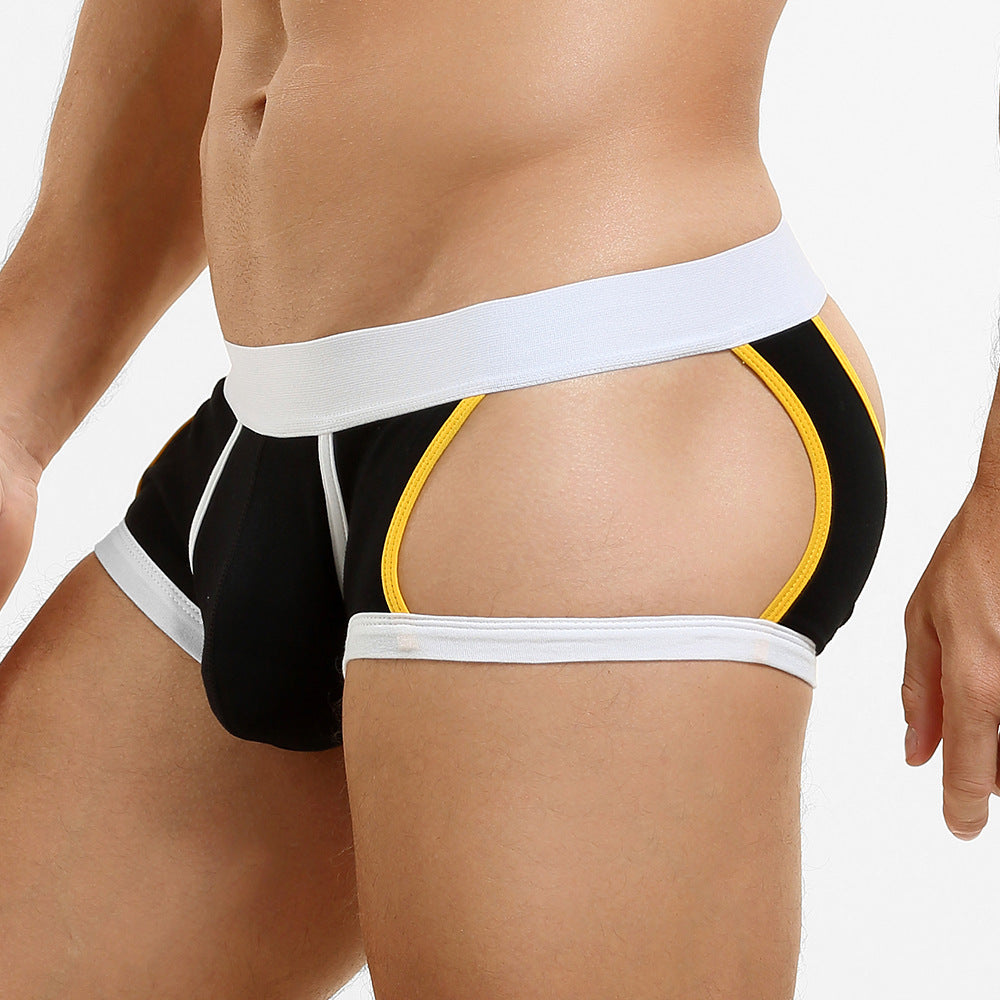 4-Pack SEOBEAN Men's Low Waist Printed Dragon Boxer Briefs U-Shaped Comfortable Lightweight Fashion Innerwear