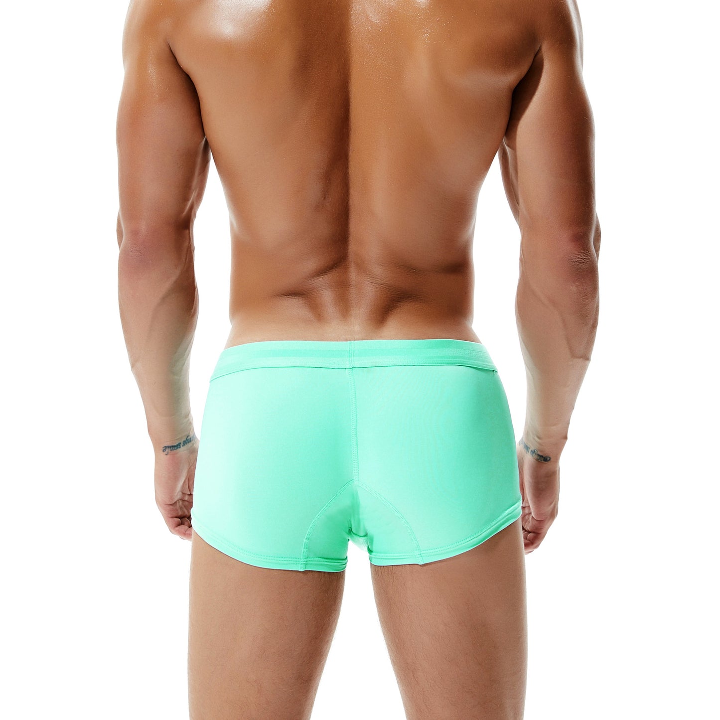 8 pieces SEOBEAN Men's  underwear comfortable sweat-wicking boxers men's bump shorts