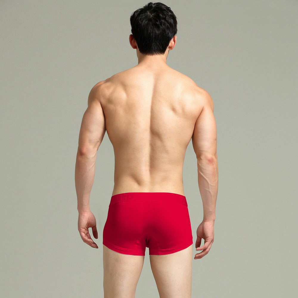 8 pieces SEOBEAN Men's underwear comfortable sweat-wicking boxers men's bump shorts