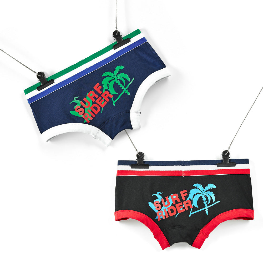 5 pieces SEOBEAN Men's underwear comfortable sweat-wicking boxers men's bump shorts