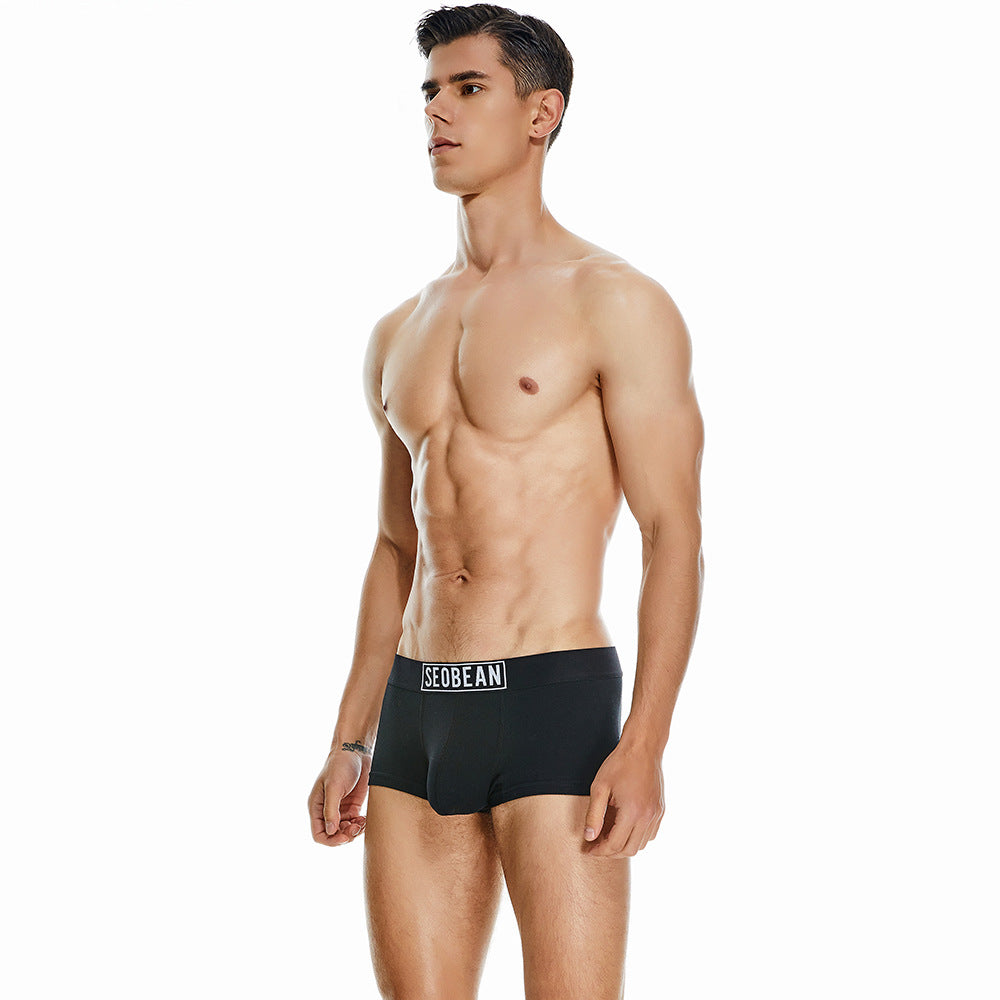 7 pieces SEOBEAN Men's underwear comfortable sweat-wicking boxers men's bump shorts