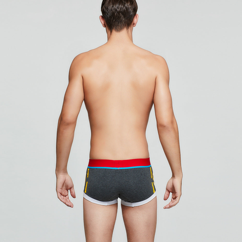 8 pieces SEOBEAN Men's cotton underwear comfortable sweat-wicking boxers men's bump shorts