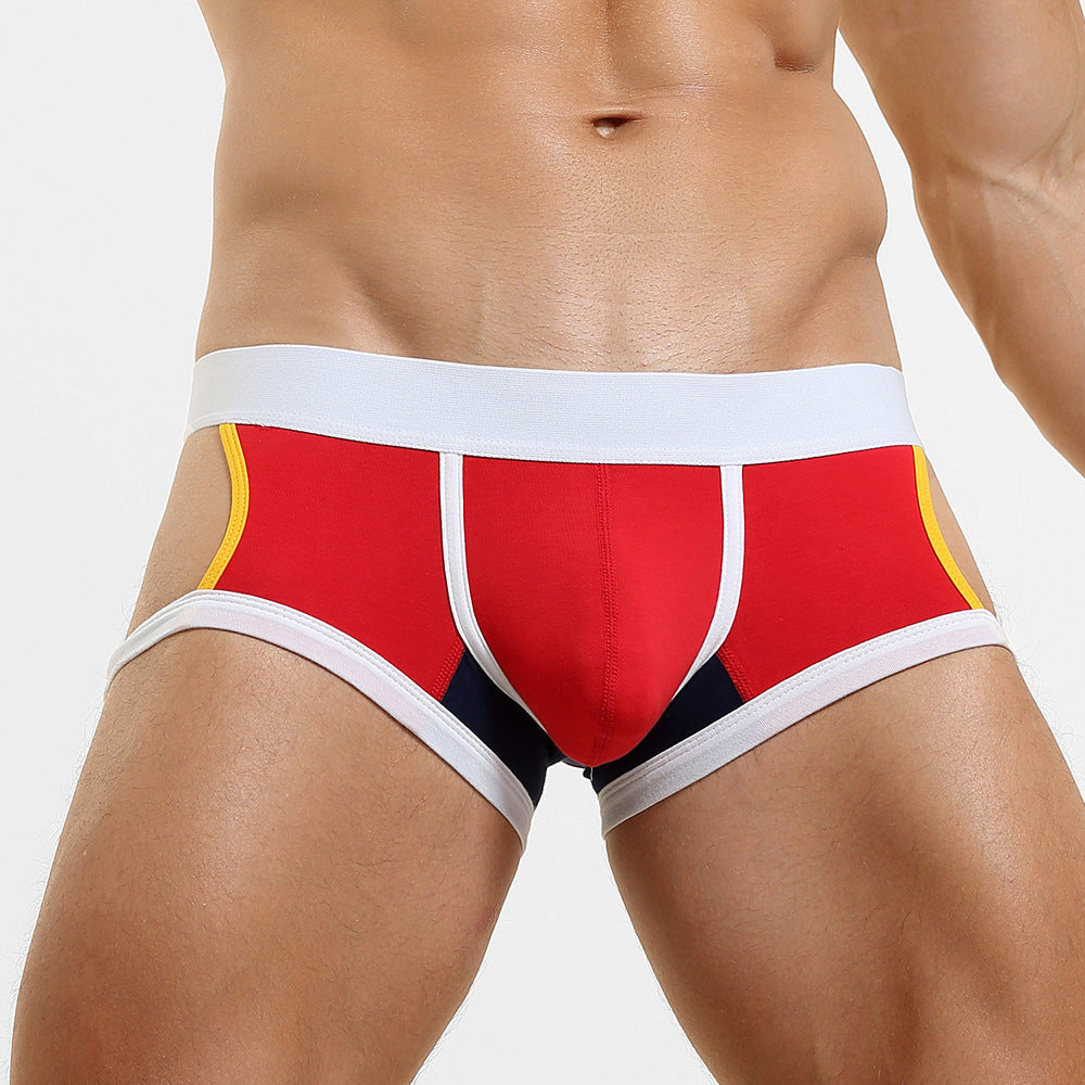 4-Pack SEOBEAN Men's Low Waist Printed Dragon Boxer Briefs U-Shaped Comfortable Lightweight Fashion Innerwear