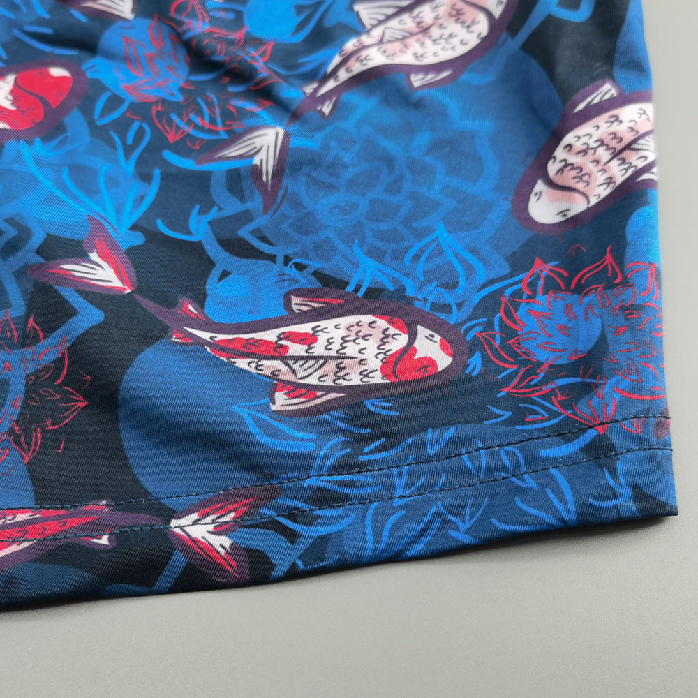 4 pieces SEOBEAN Men's underwear comfortable sweat-wicking boxers men's bump shorts