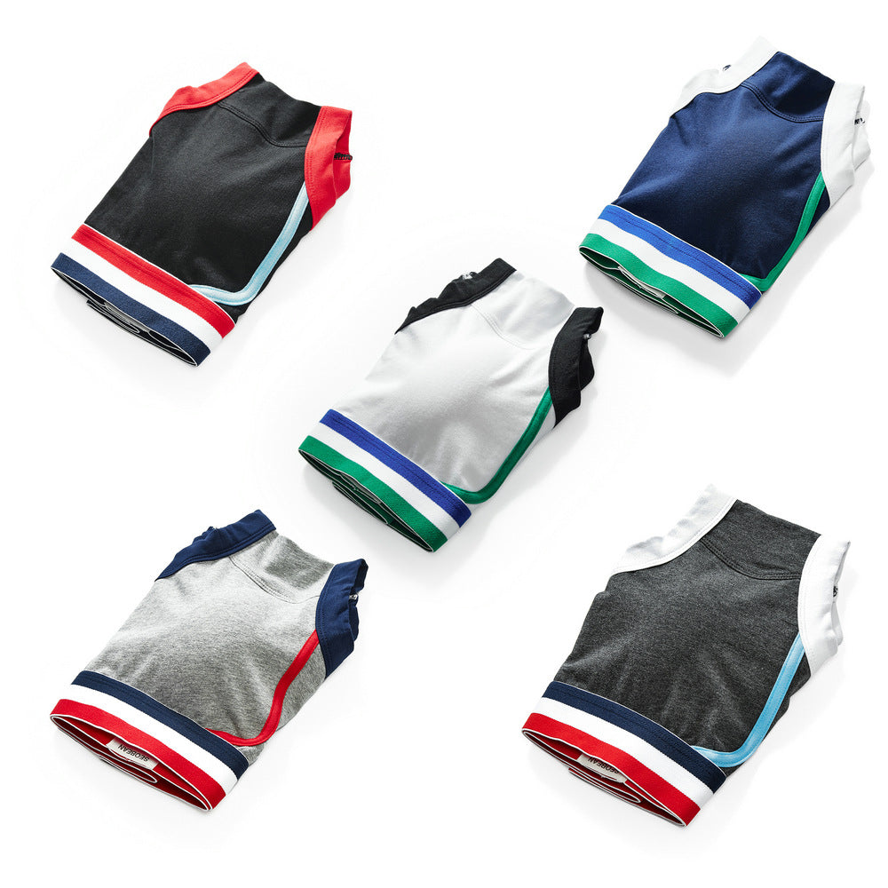 5 pieces SEOBEAN Men's underwear comfortable sweat-wicking boxers men's bump shorts