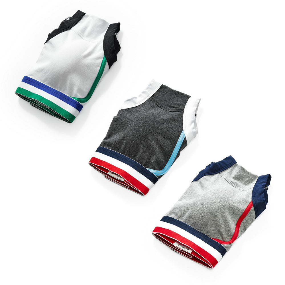 5 pieces SEOBEAN Men's underwear comfortable sweat-wicking boxers men's bump shorts