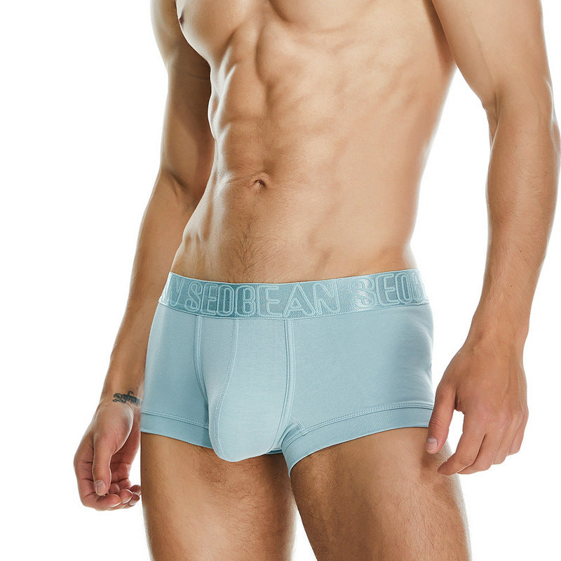 8 pieces SEOBEAN Men's underwear comfortable sweat-wicking boxers men's bump shorts