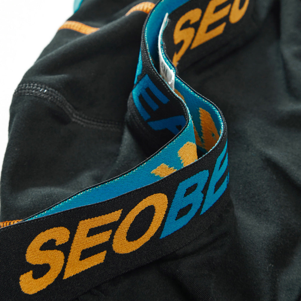 6 pieces SEOBEAN Men's underwear comfortable sweat-wicking boxers men's bump shorts