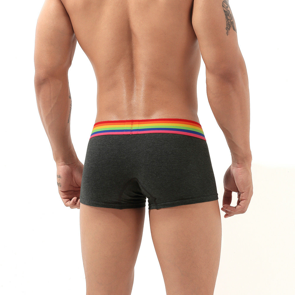 7 pieces SEOBEAN Men's underwear comfortable sweat-wicking boxers men's bump shorts