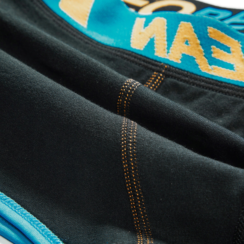 6 pieces SEOBEAN Men's underwear comfortable sweat-wicking boxers men's bump shorts