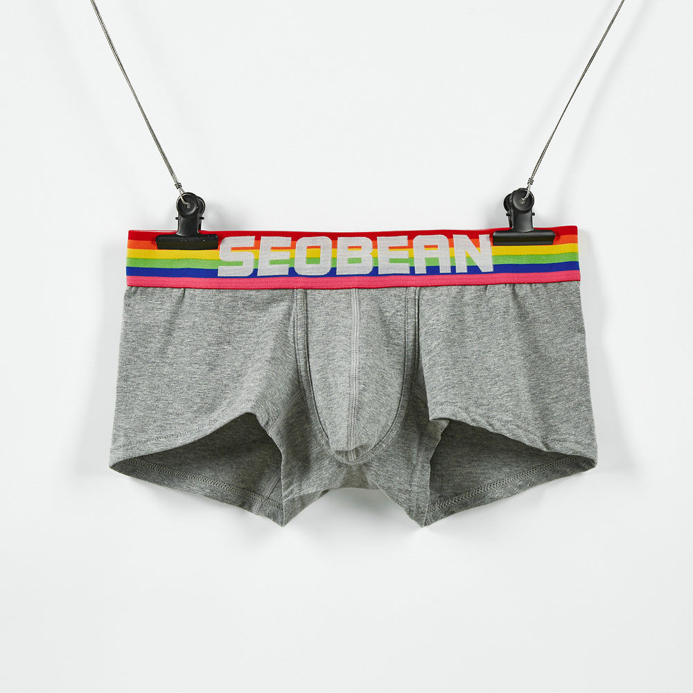 7 pieces SEOBEAN Men's underwear comfortable sweat-wicking boxers men's bump shorts