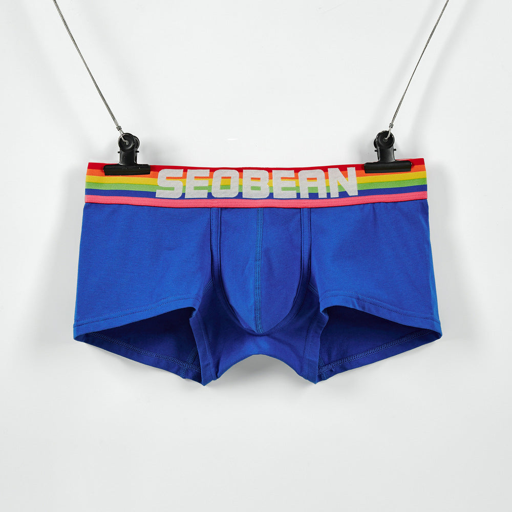 7 pieces SEOBEAN Men's underwear comfortable sweat-wicking boxers men's bump shorts