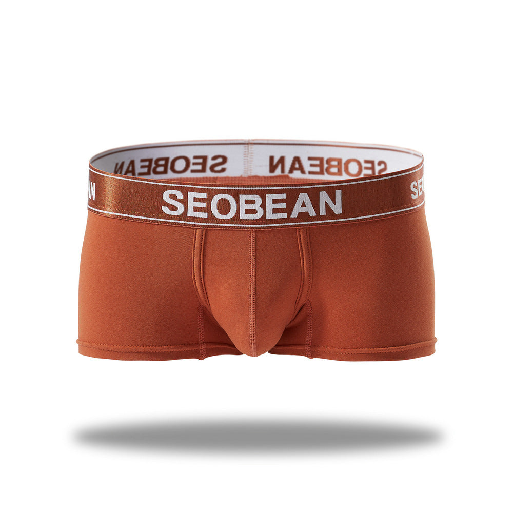 6 pieces SEOBEAN Men's underwear comfortable sweat-wicking boxers men's bump shorts