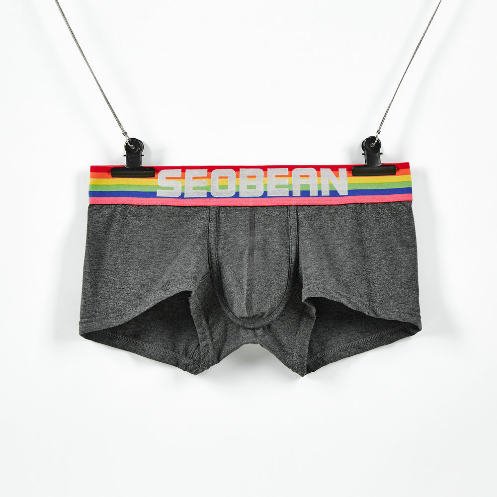 7 pieces SEOBEAN Men's underwear comfortable sweat-wicking boxers men's bump shorts