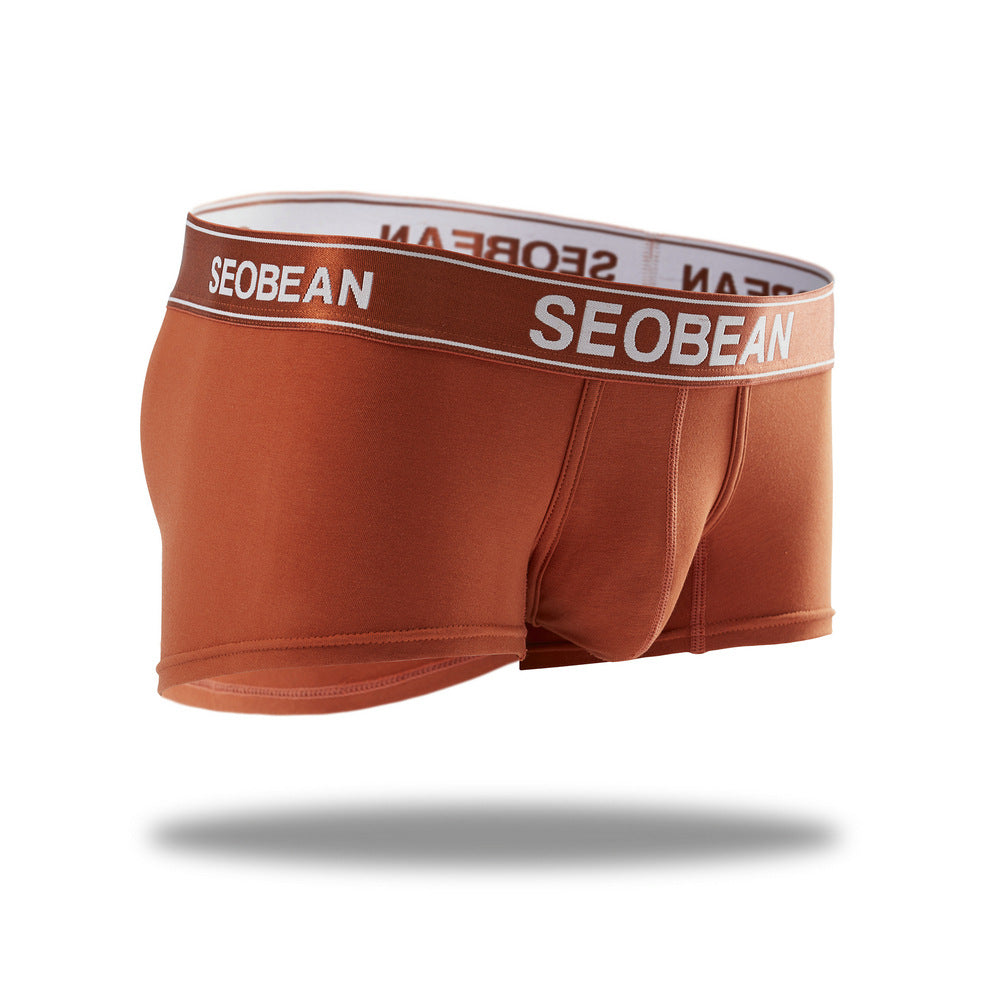 6 pieces SEOBEAN Men's underwear comfortable sweat-wicking boxers men's bump shorts