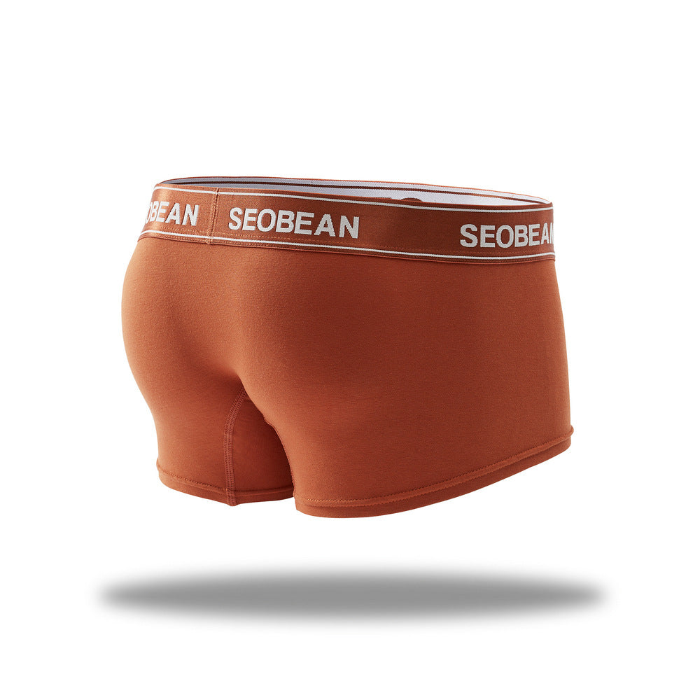 6 pieces SEOBEAN Men's underwear comfortable sweat-wicking boxers men's bump shorts
