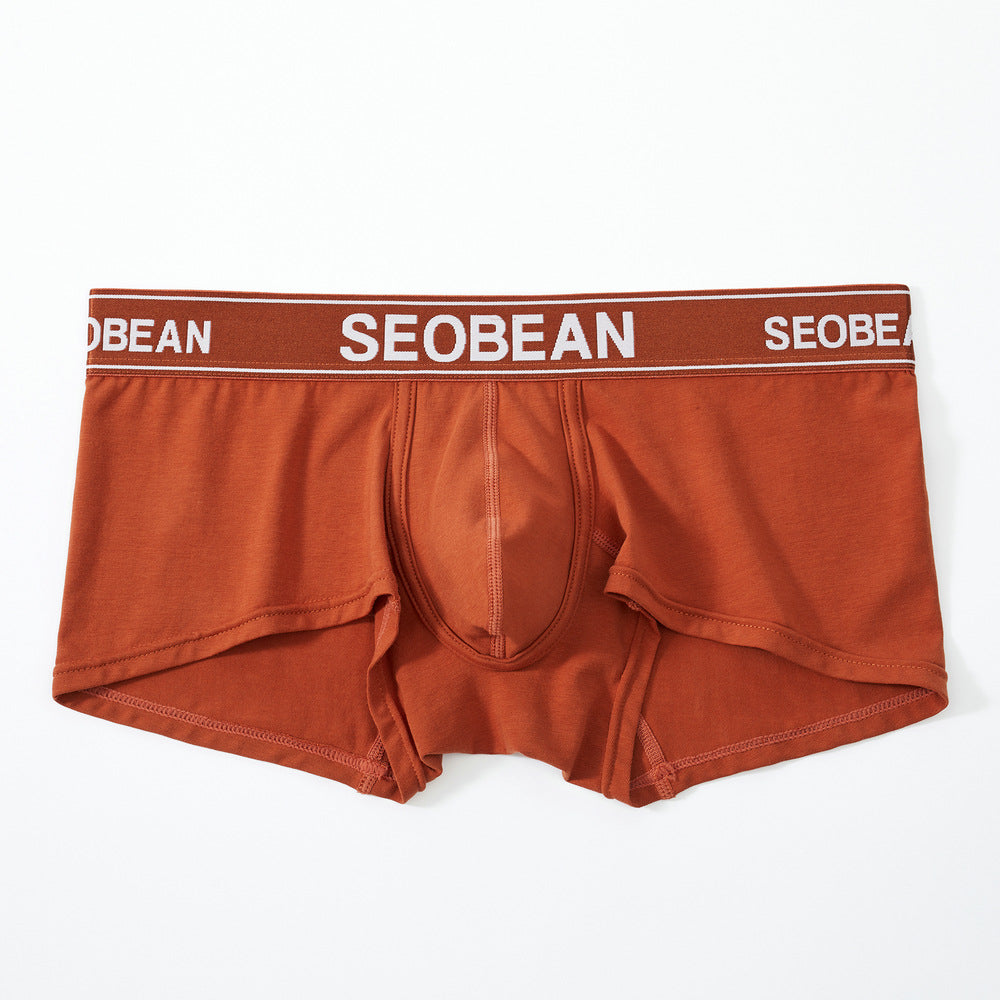 6 pieces SEOBEAN Men's underwear comfortable sweat-wicking boxers men's bump shorts