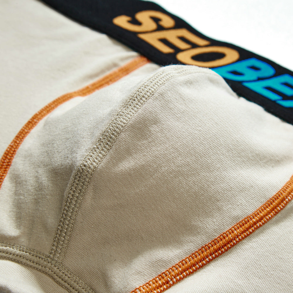 6 pieces SEOBEAN Men's underwear comfortable sweat-wicking boxers men's bump shorts
