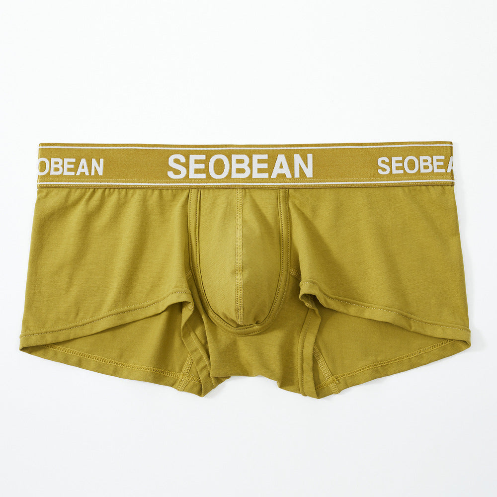 6 pieces SEOBEAN Men's underwear comfortable sweat-wicking boxers men's bump shorts