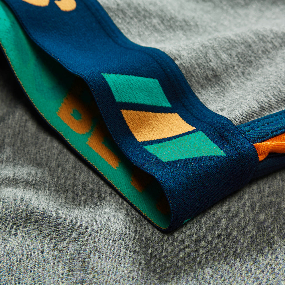 6 pieces SEOBEAN Men's underwear comfortable sweat-wicking boxers men's bump shorts