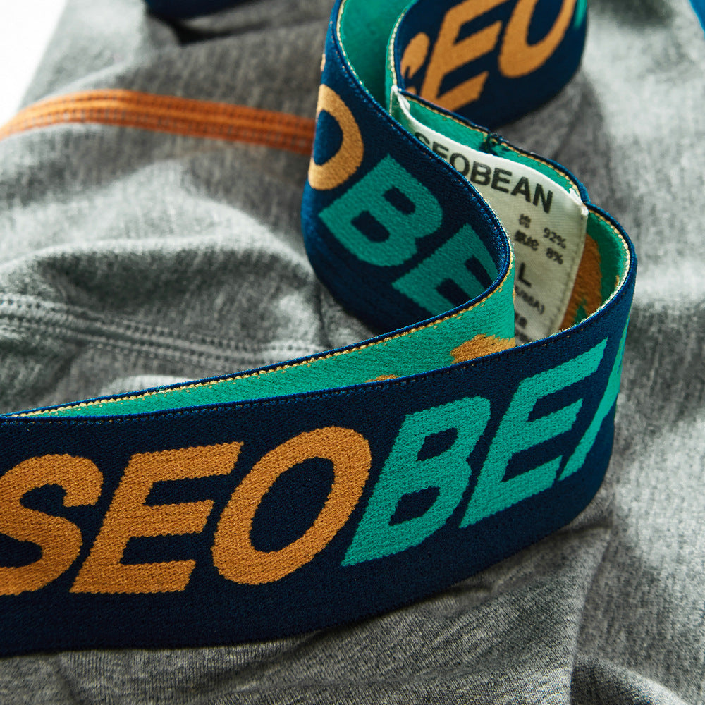 6 pieces SEOBEAN Men's underwear comfortable sweat-wicking boxers men's bump shorts