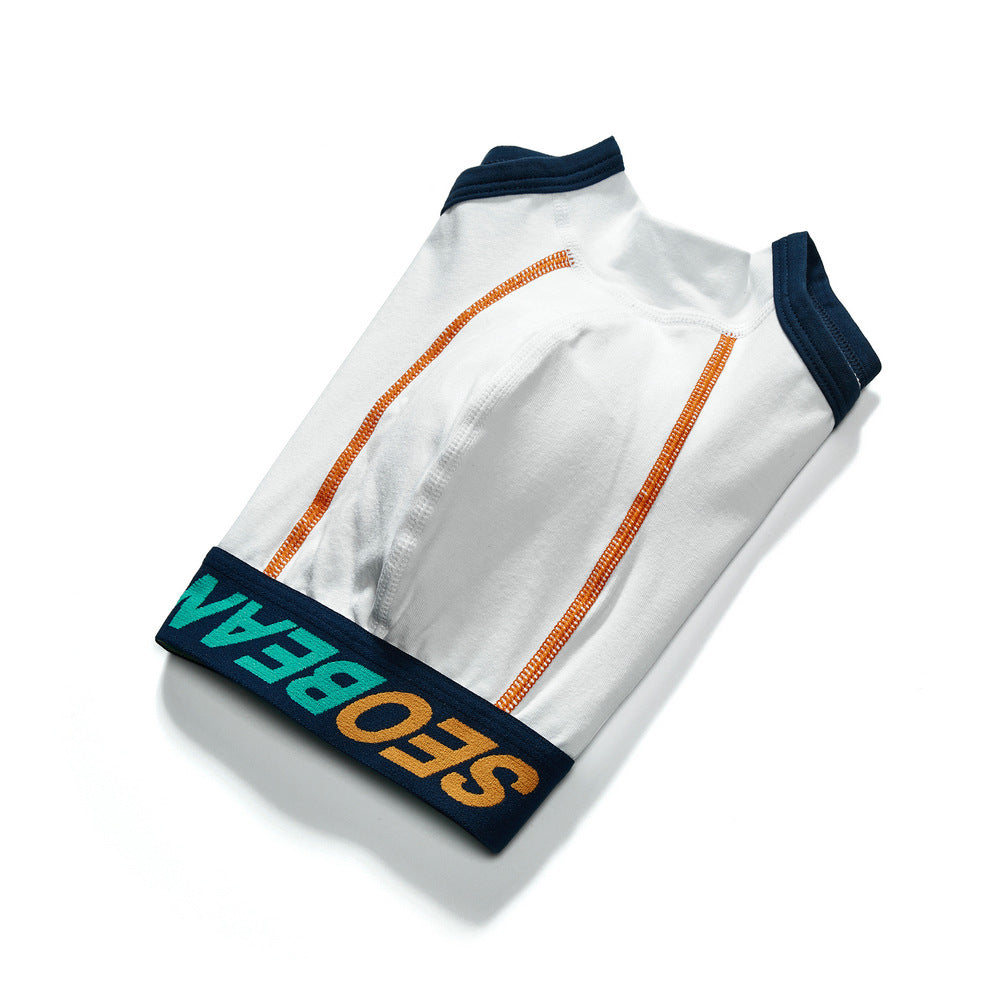 6 pieces SEOBEAN Men's underwear comfortable sweat-wicking boxers men's bump shorts