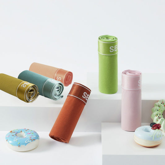 6 pieces SEOBEAN Men's underwear comfortable sweat-wicking boxers men's bump shorts