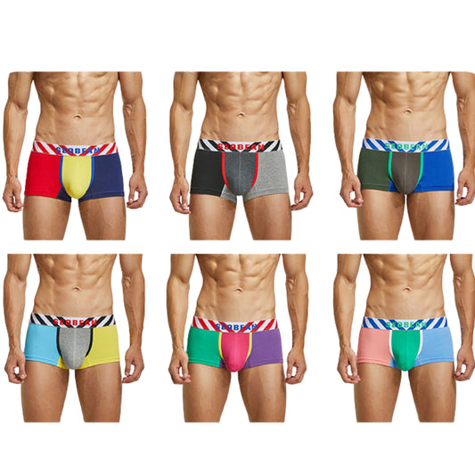 6 Pieces SEOBEAN of Angry Birds Men's Boxer Briefs Colorful Comfortable Men's Underwear